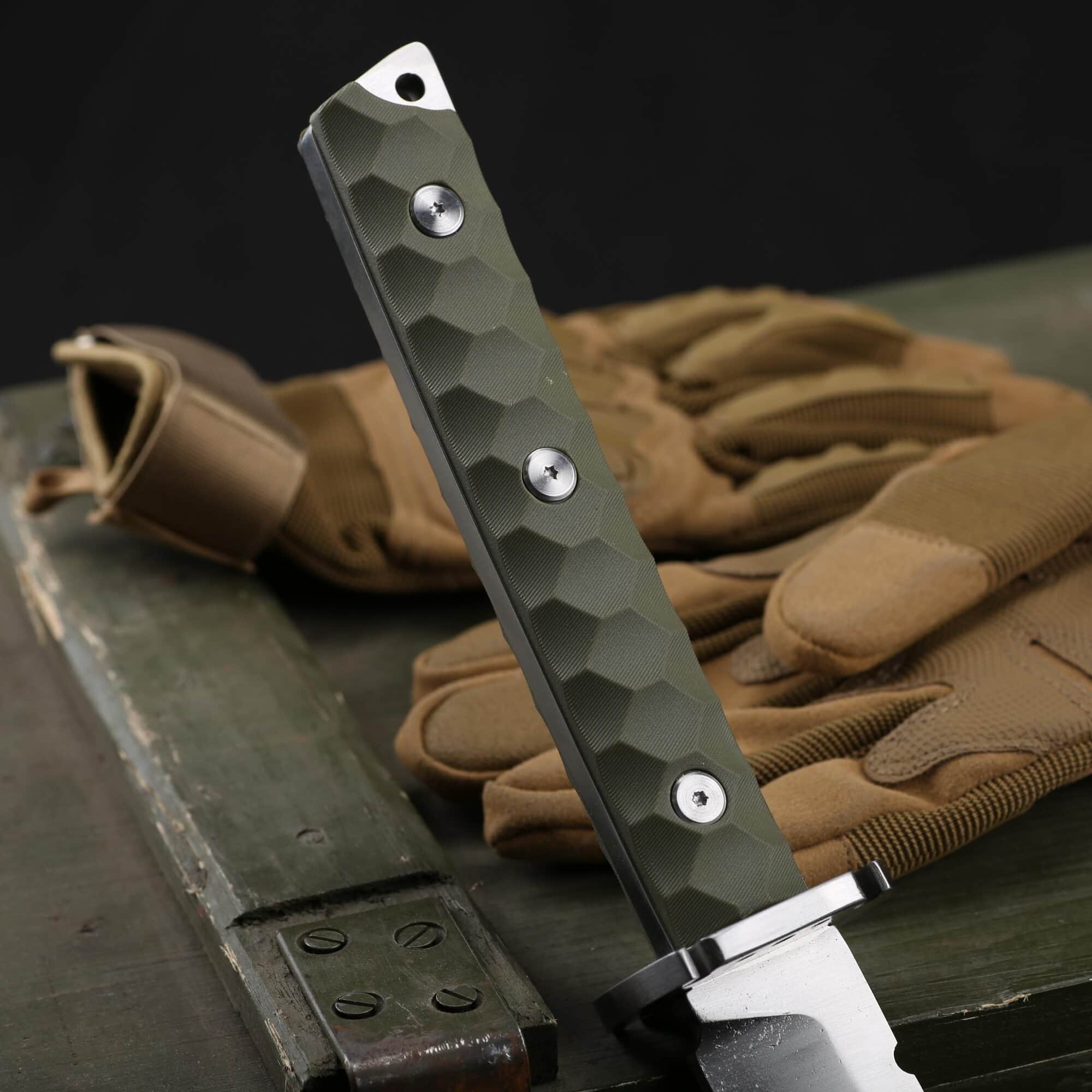 Ac009 tanto taktisk & överlevnadskniv knivhandtag1