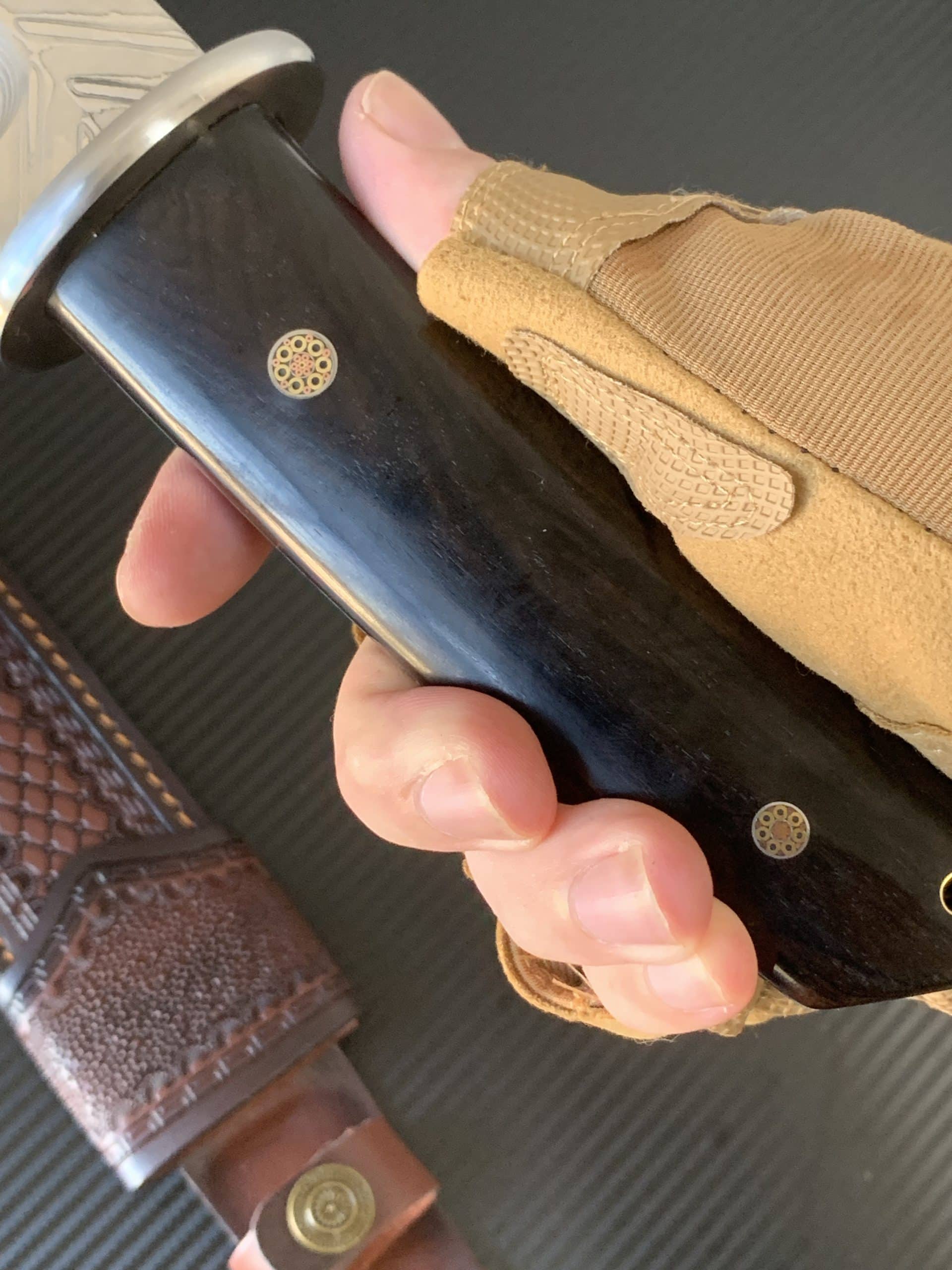 Ac022 damascus tanto knife handle