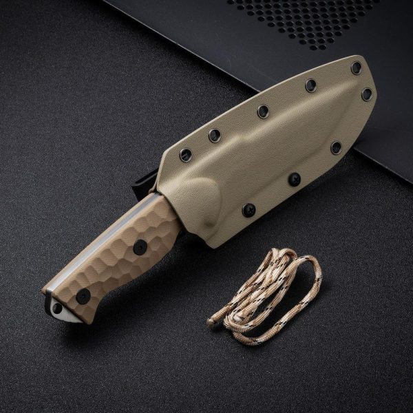 Af023 tactical fixed blade knife with sheath