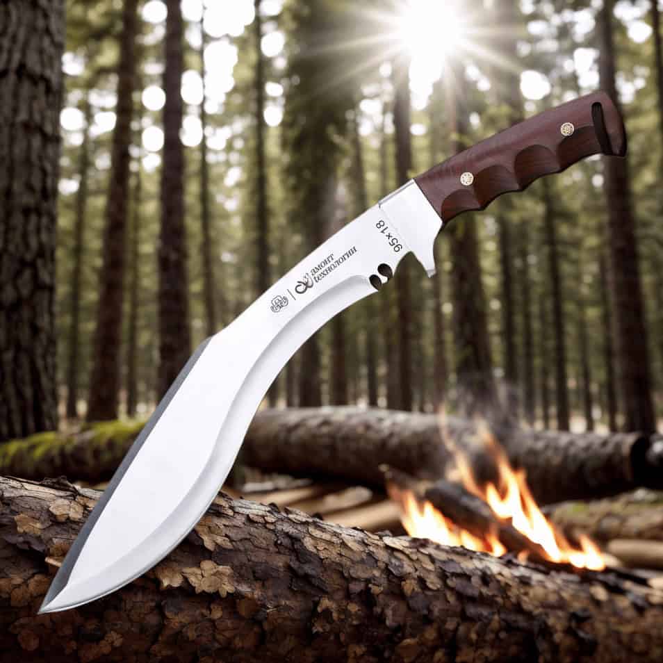 AC018 Canivete de Sobrevivência Kukri Grande - Imagem 5