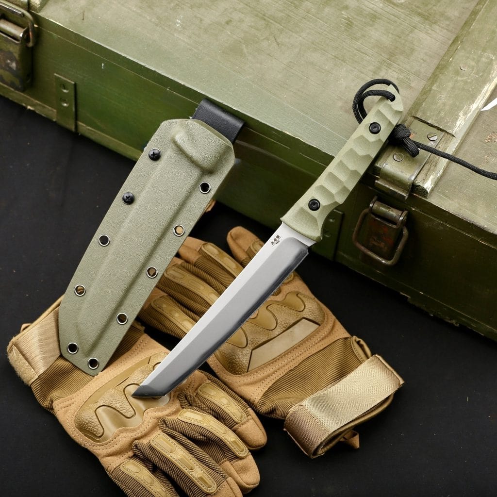 Ac026 san mai tanto tactical & survival knife
