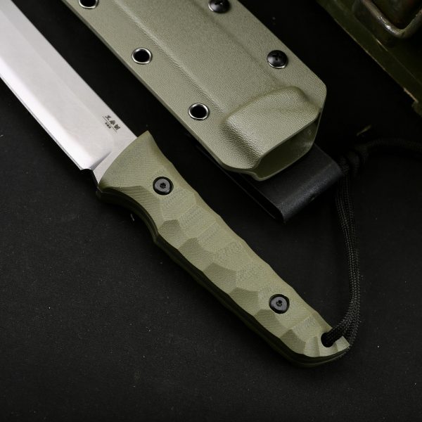 Ac026 san mai tanto tactical & survival knife heel