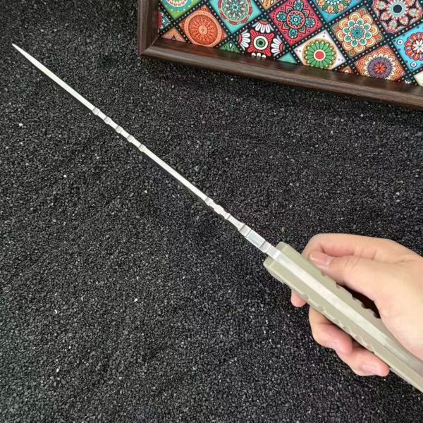 Ac027 long bladed tactical & survival knife back