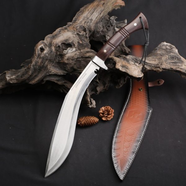 Ac034 oversized & extra long collectible kukri machete with leather sheath