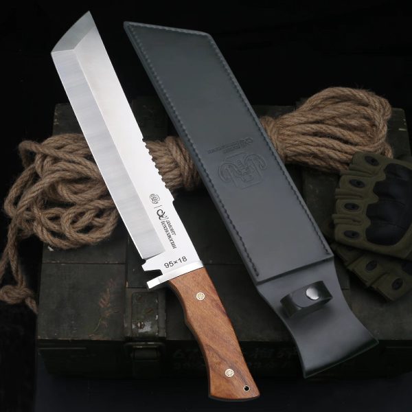 Ac035 long straight tactical survival machete