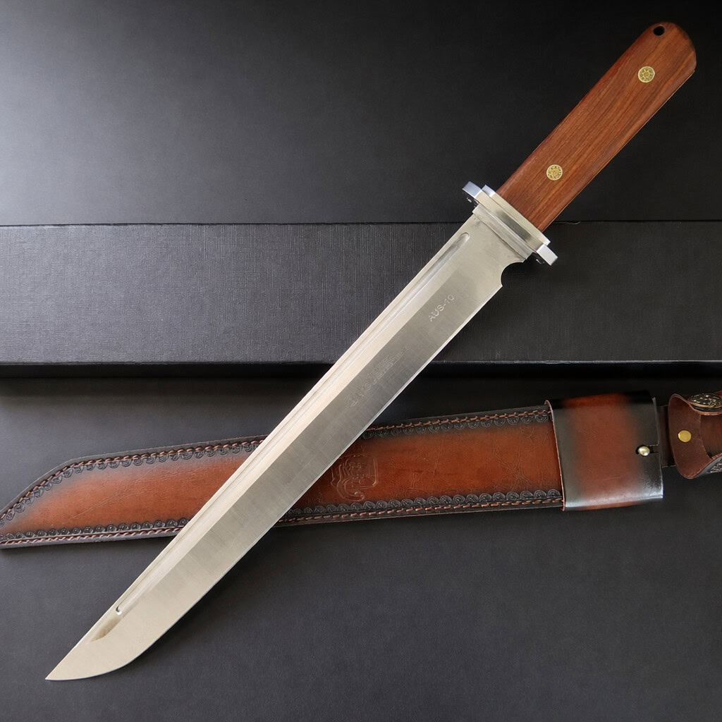 Ac036 display grade long fixed blade knife imagem principal do produto