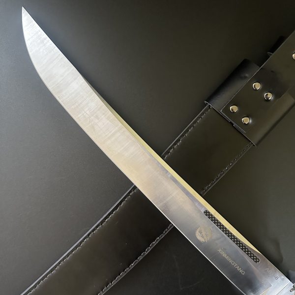Ac038 full tang collector’s long fixed blade knife – blade display